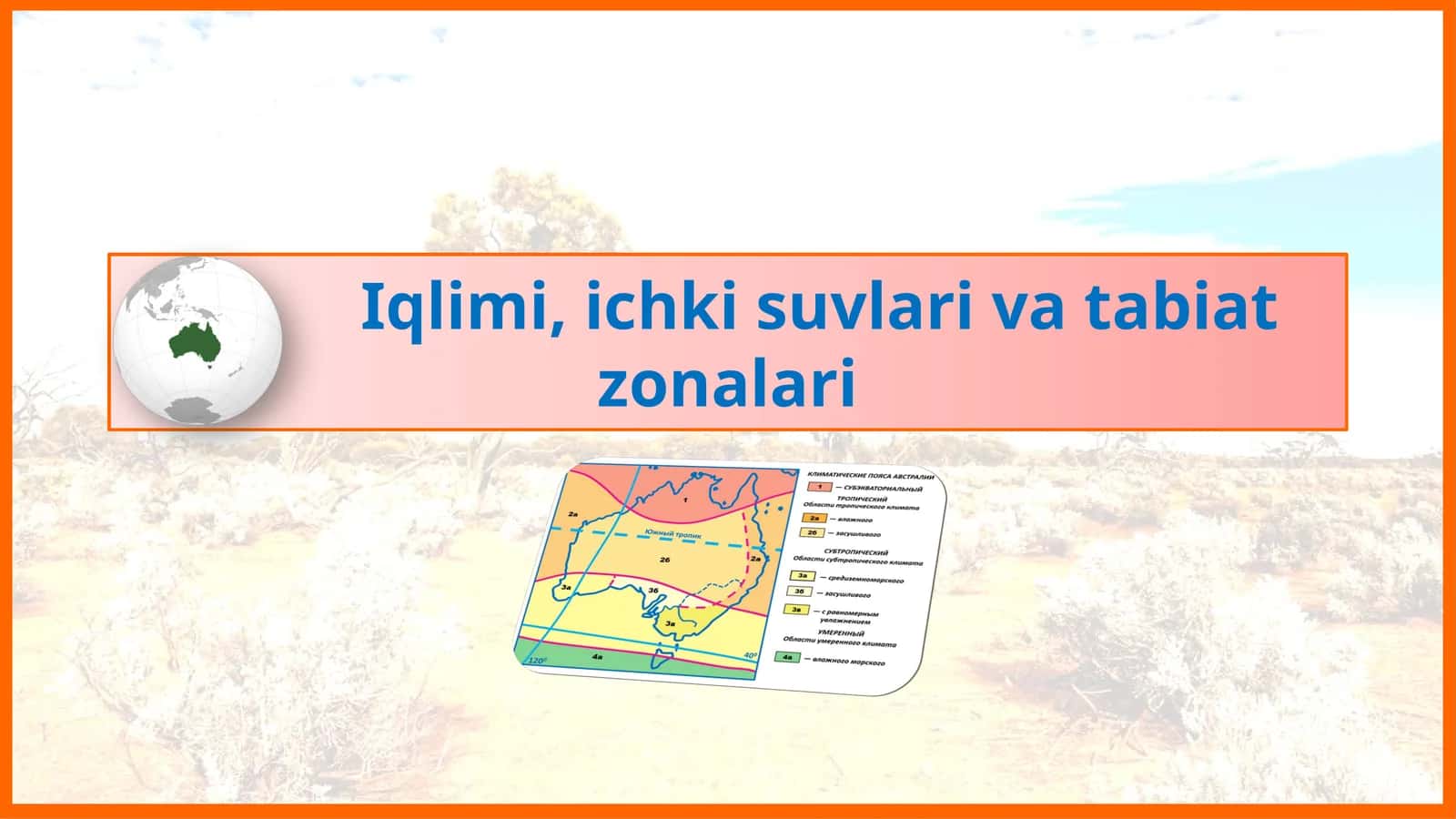 Iqlim xususiyatlari 1