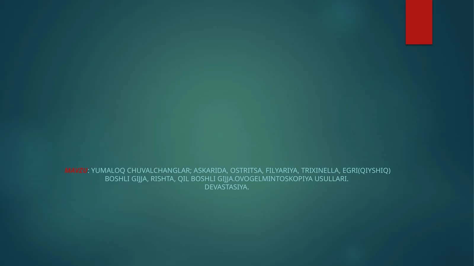 Yumaloq chuvalchanglar 1