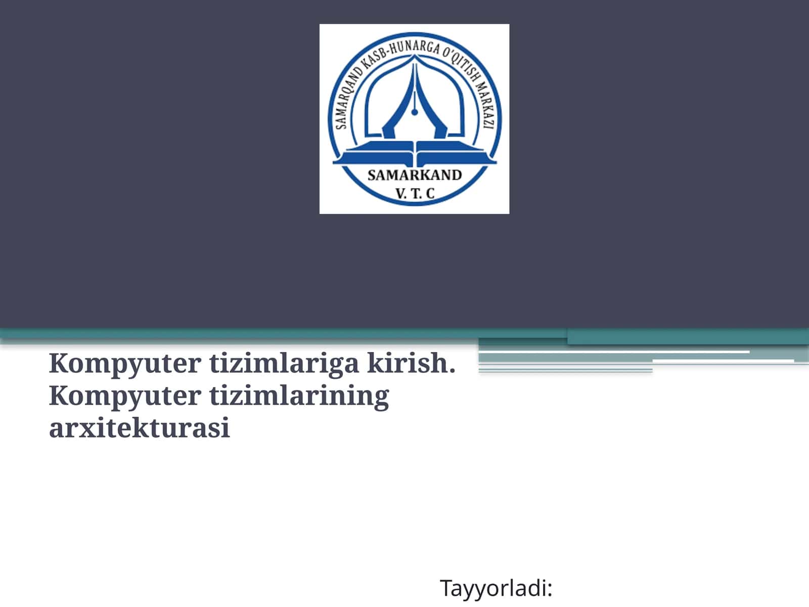 Kompyutertizimlarigakirish 1