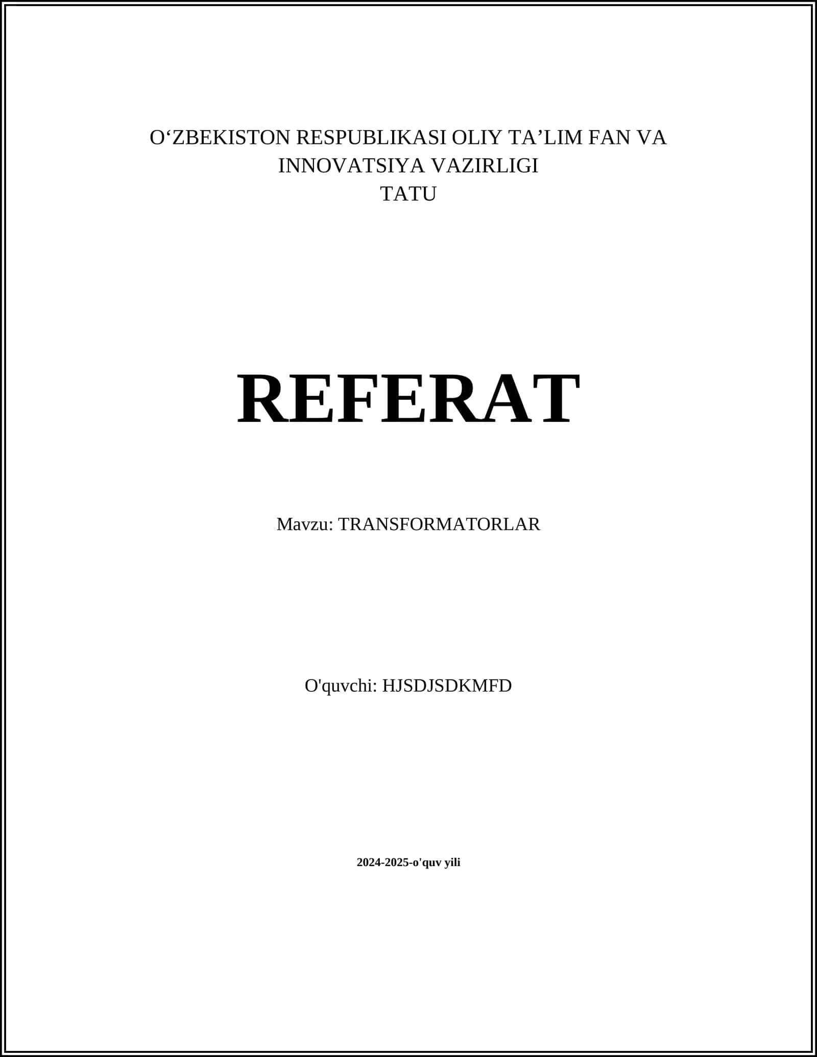 TRANSFORMATORLAR 1