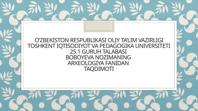 Sopollitepa manzilgohi 1
