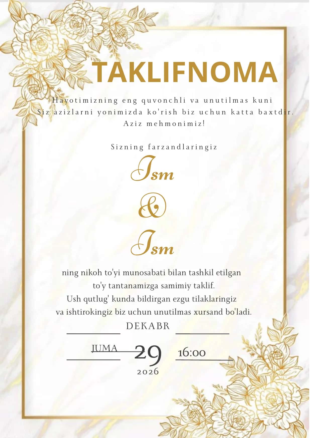 TAKLIFNOMA 1