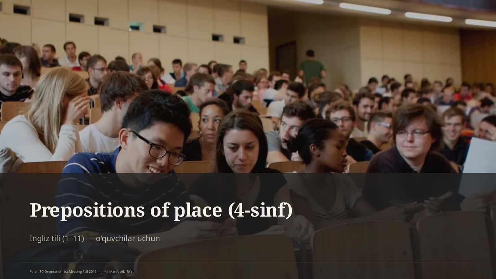 Prepositions of place (4-sinf) 1
