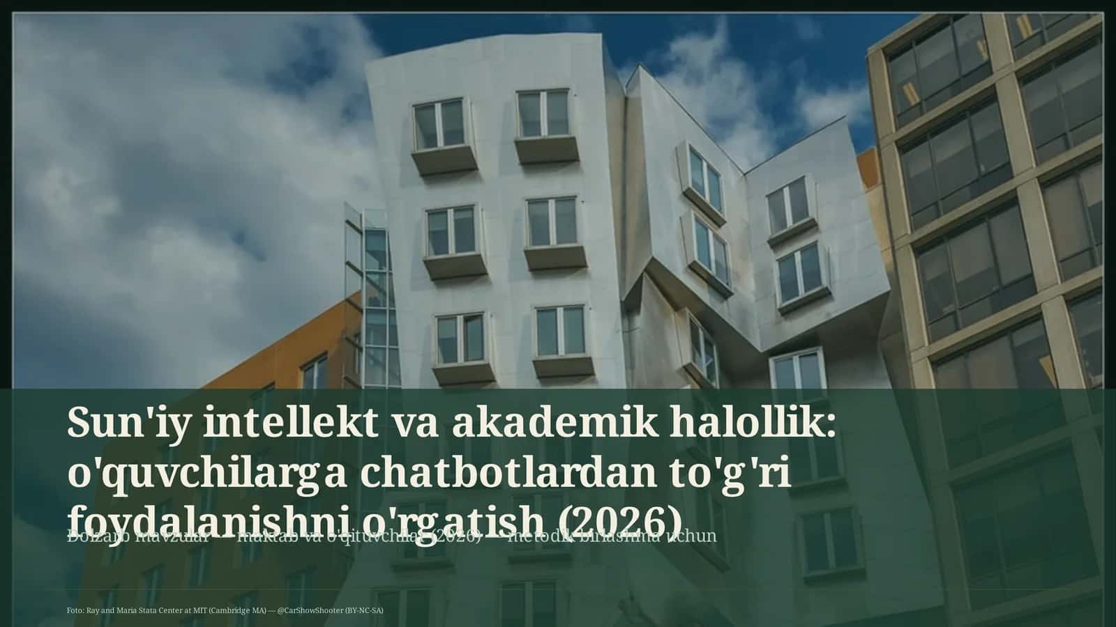 Sun'iy intellekt va akademik halollik 1