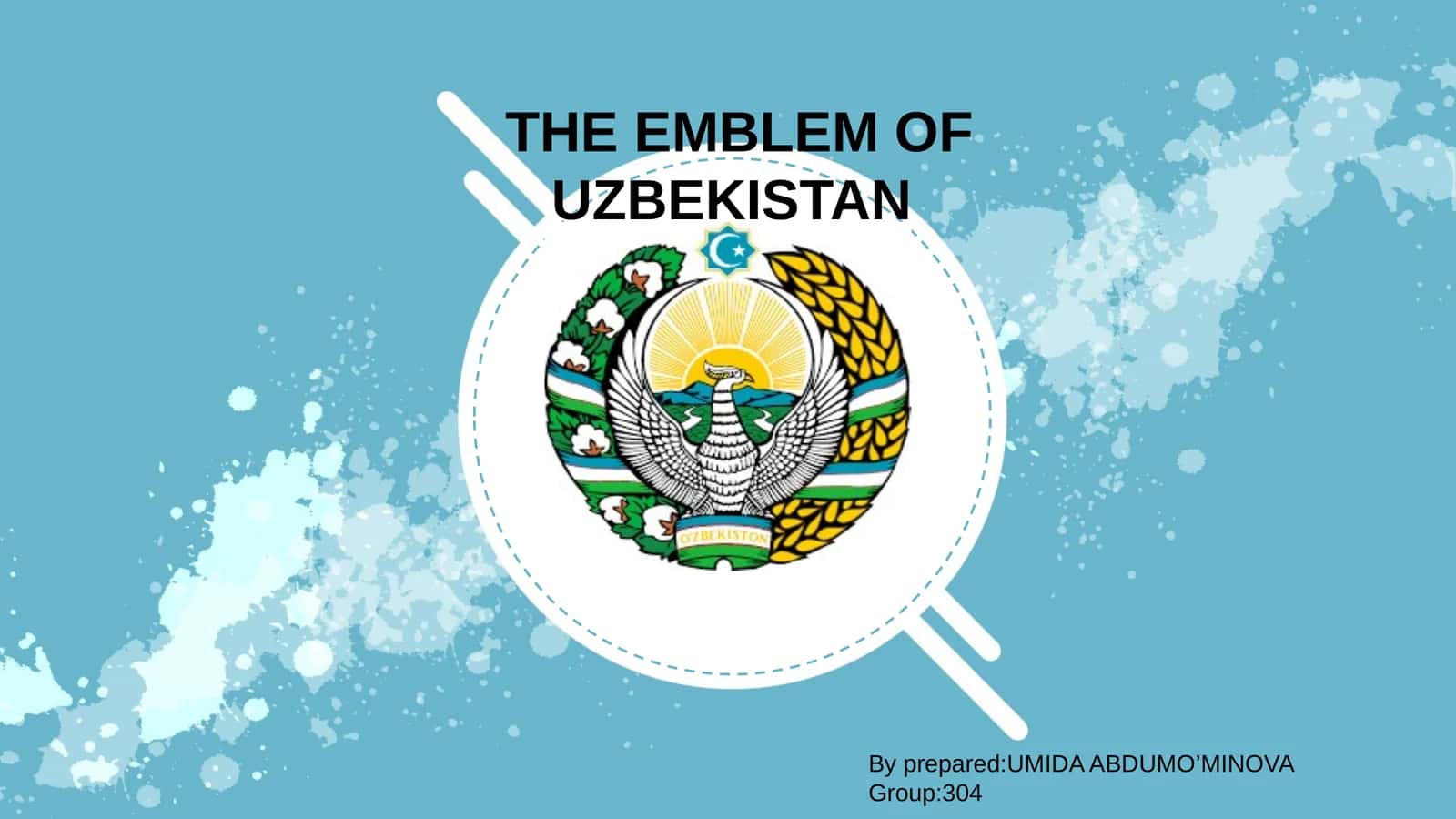 THE EMBLEM OF UZBEKISTAN 1