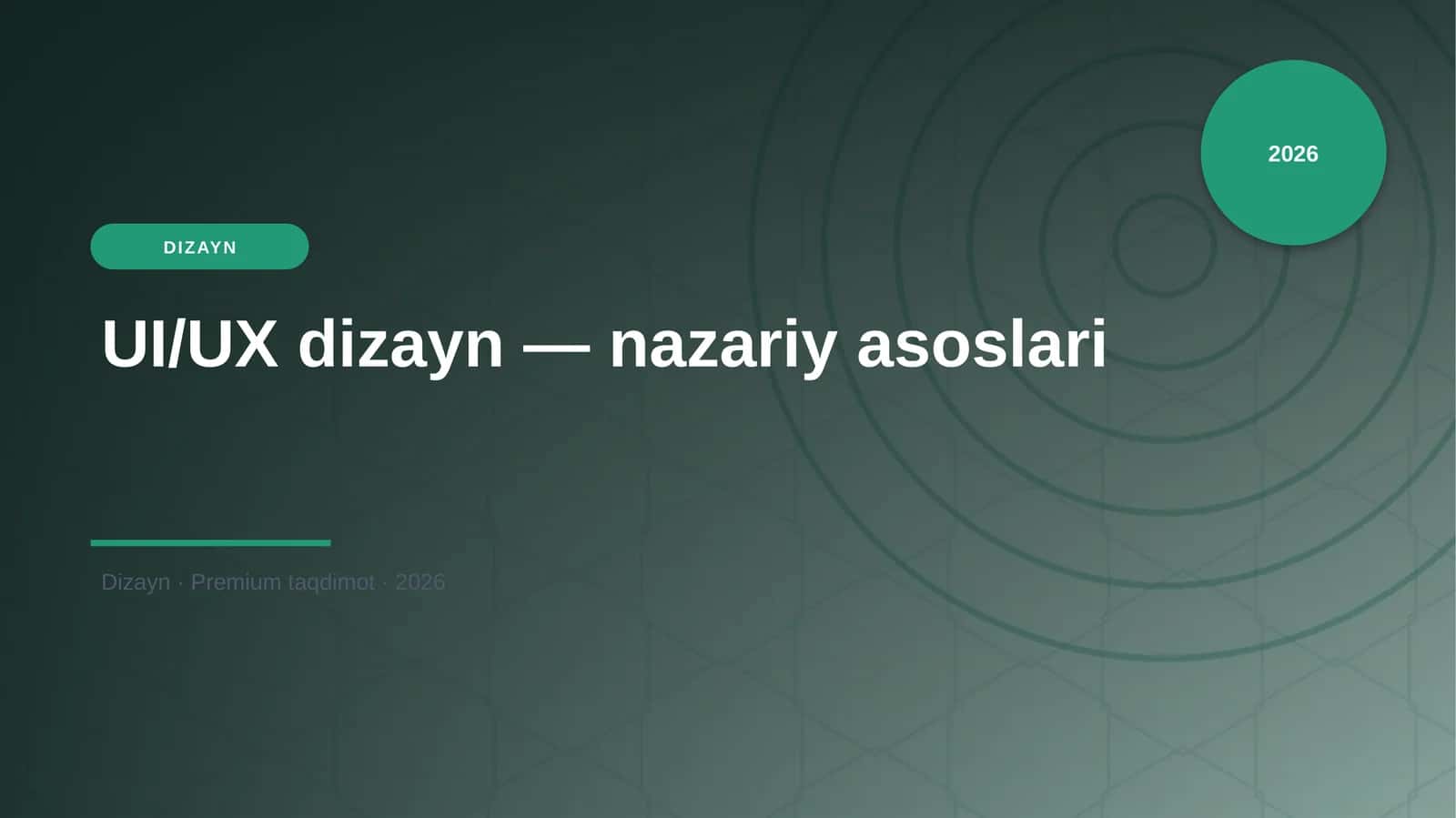 UI/UX dizayn — nazariy asoslari 1