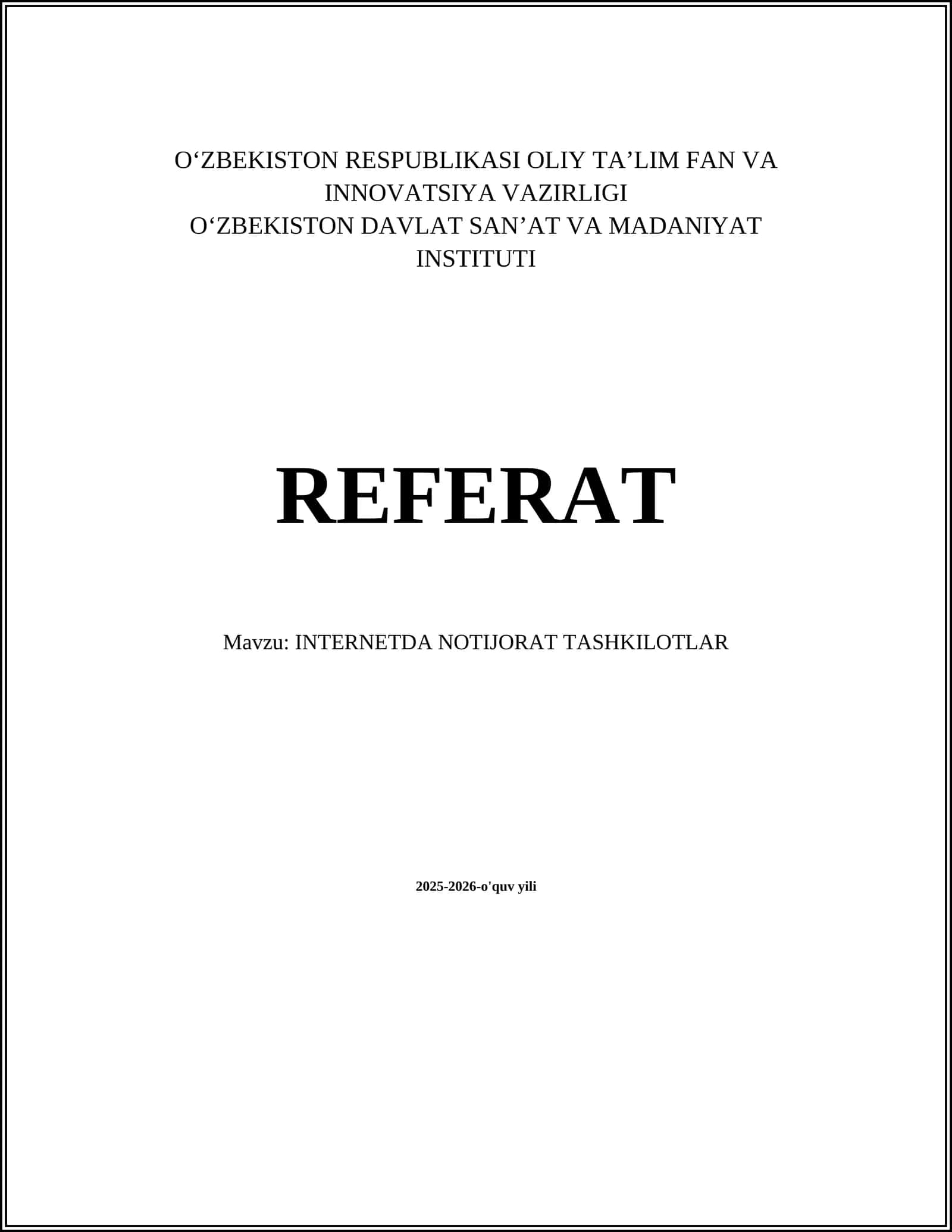 INTERNETDA NOTIJORAT TASHKILOTLAR 1