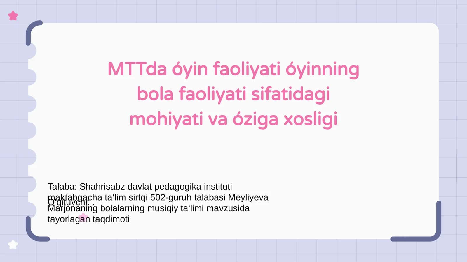 MTTda óyin faoliyati 1