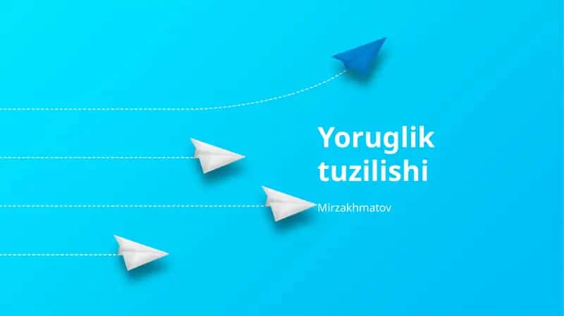 Yoruglik tuzilishi 1