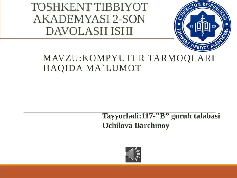 Kompyutertarmoqlari 1