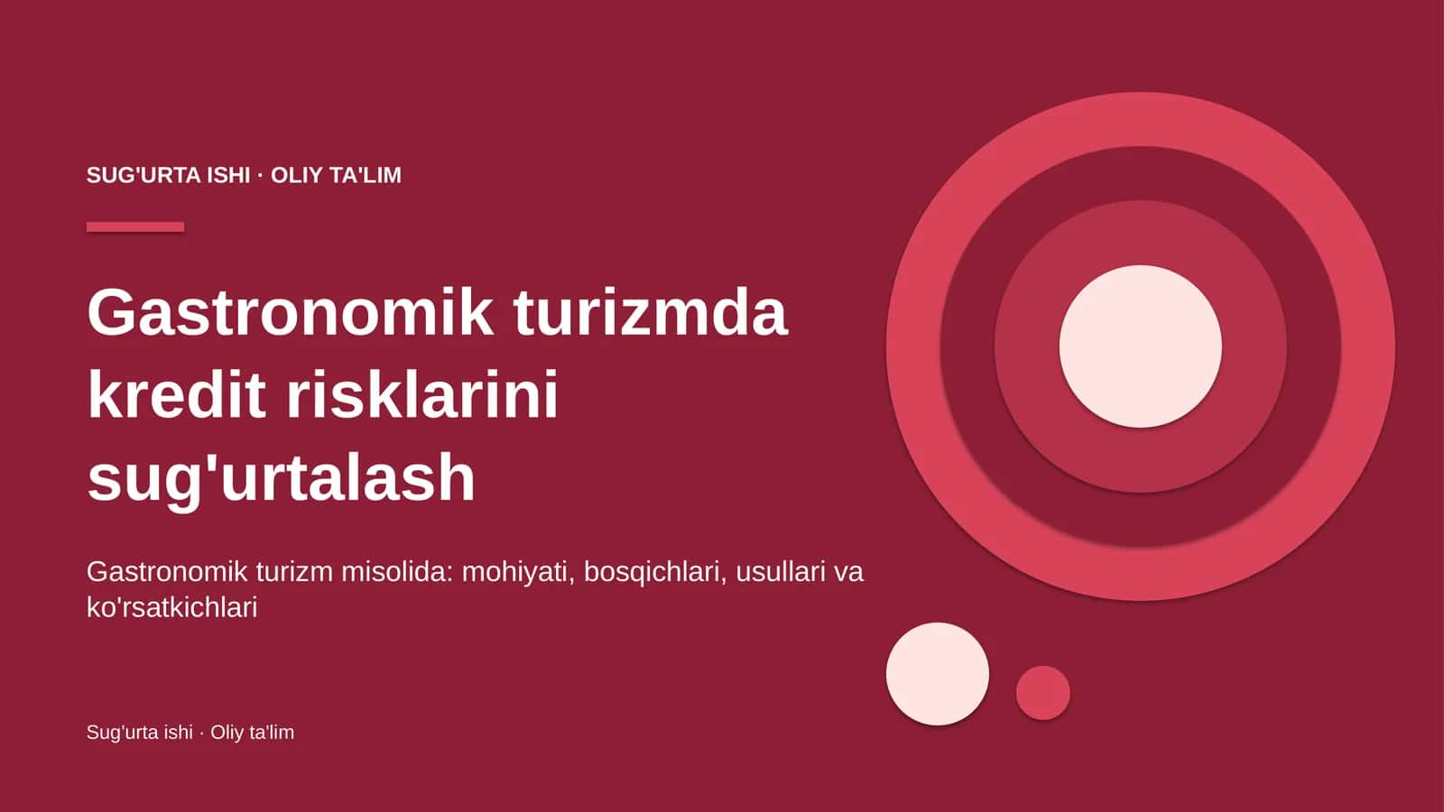 gastronomik turizmda kredit risklarini sug'urtalash 3523 1