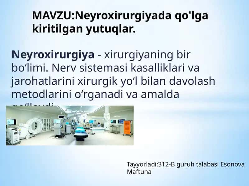 Neyroxirurgiya 1