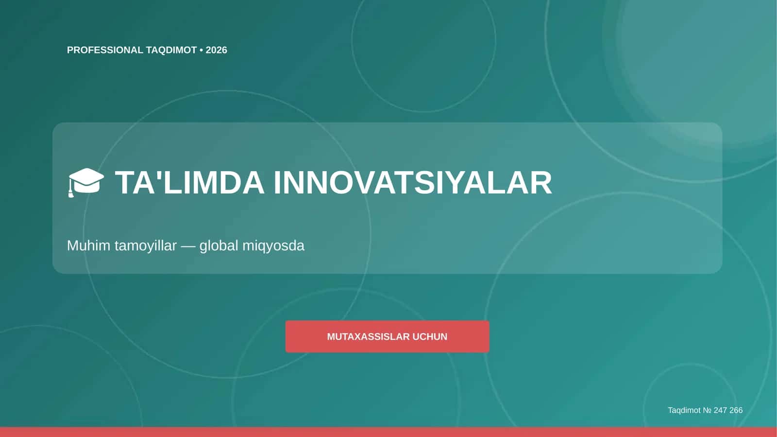 TA'LIMDA INNOVATSIYALAR 1