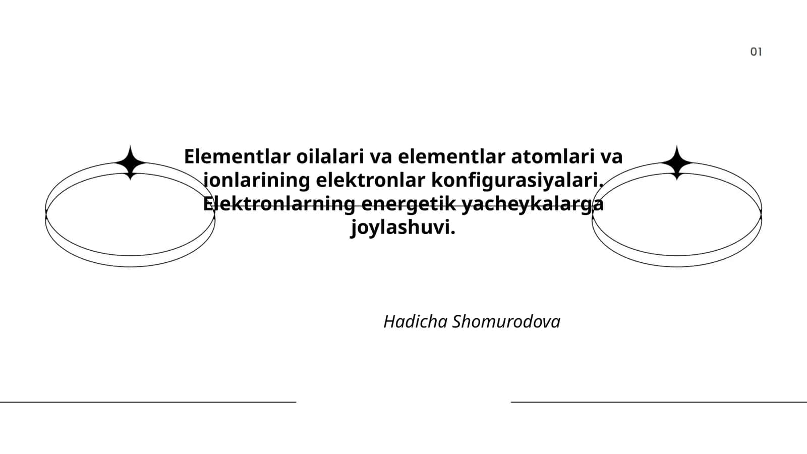 Elementlar Oilalari va Atomlari 1