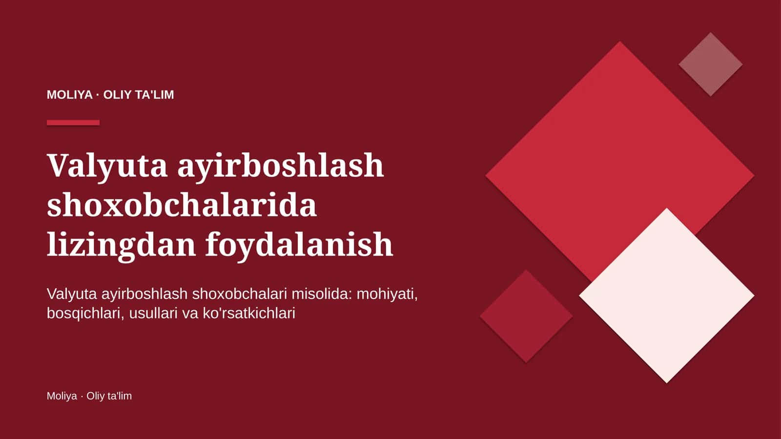 valyuta ayirboshlash shoxobchalarida lizingdan foydalanish 4559 1