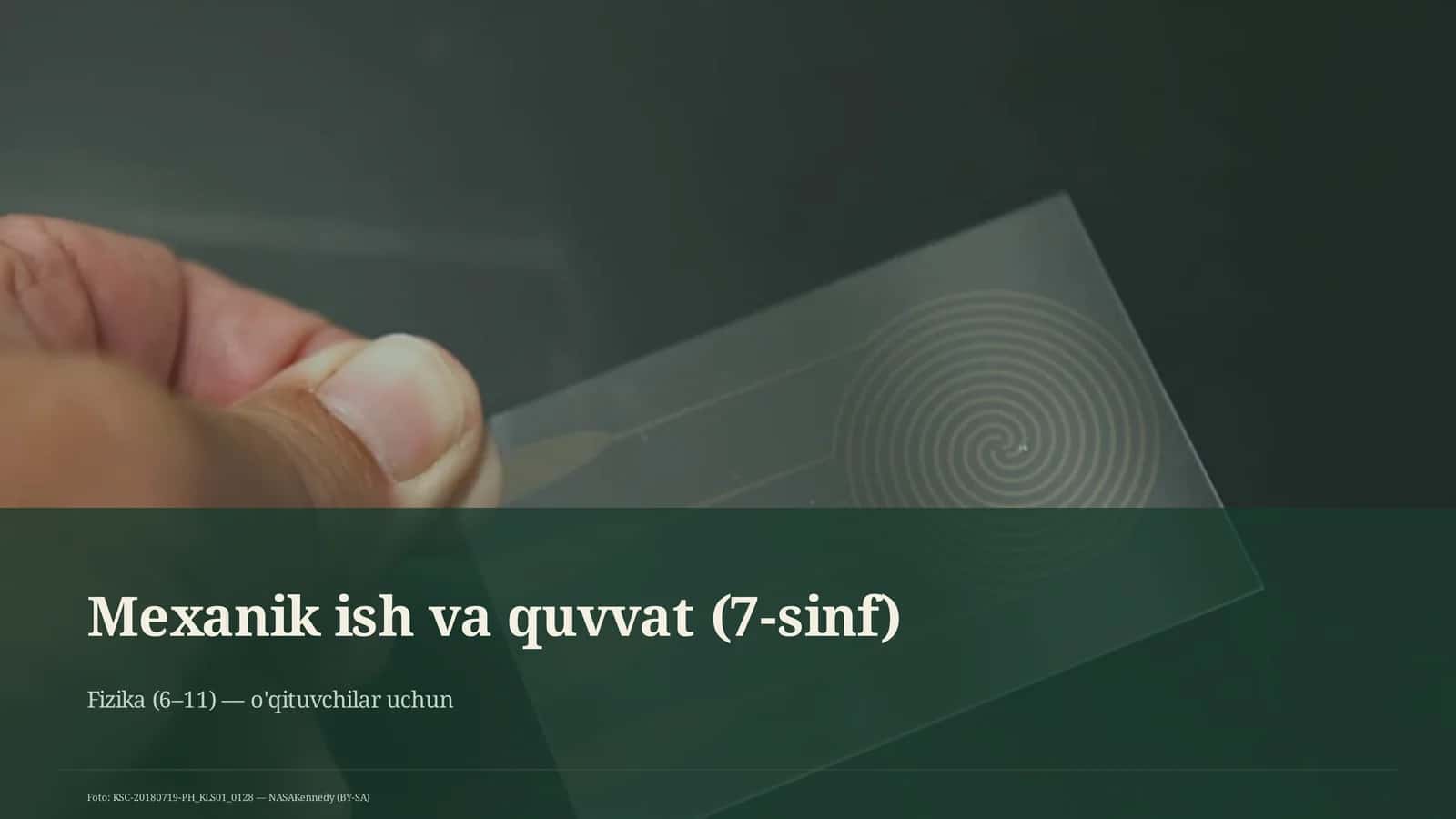 Mexanik ish va quvvat (7-sinf) 1