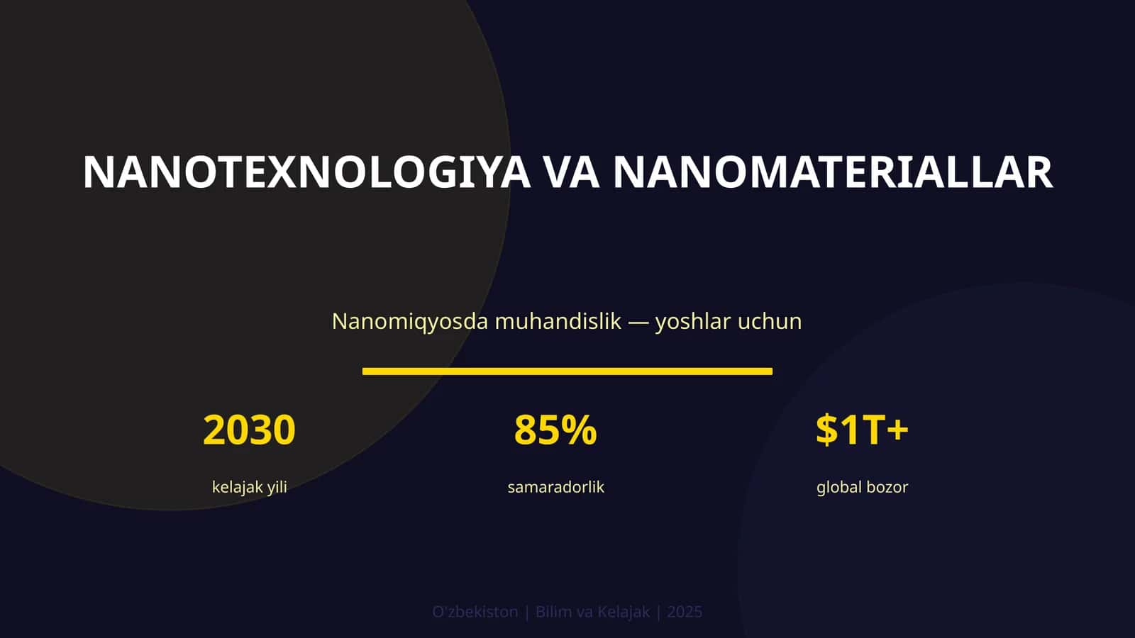 Nanotexnologiya va nanomateriallar 1
