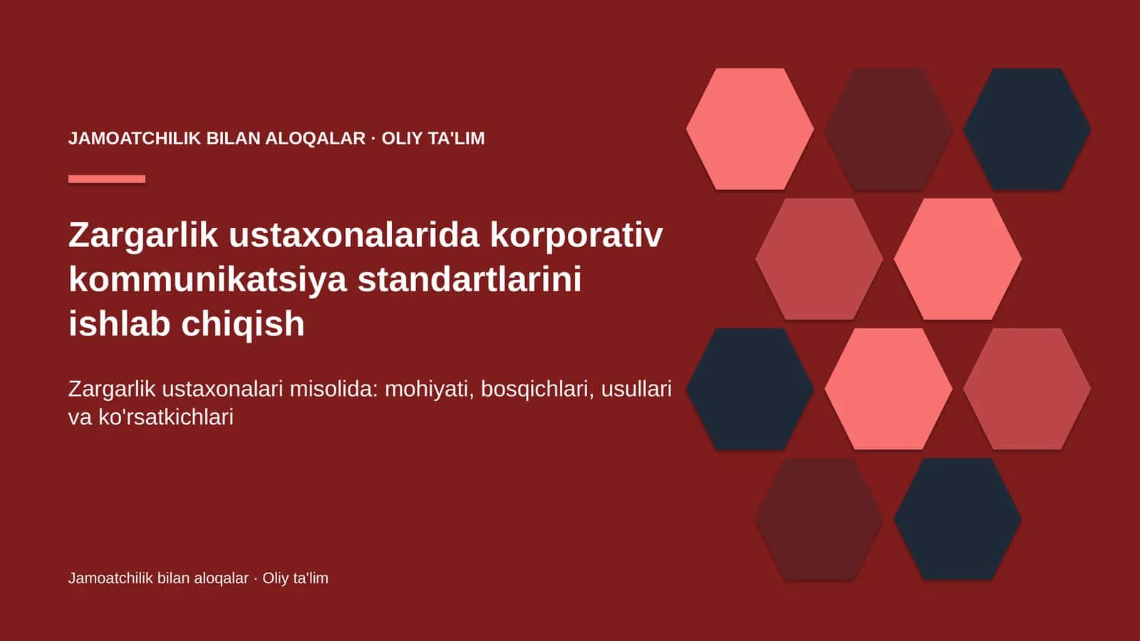 zargarlik ustaxonalarida korporativ kommunikatsiya standartlarini ishlab chiqish 7725 1