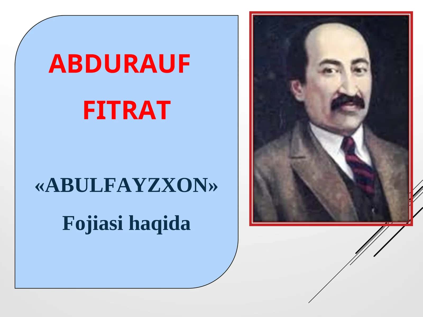 «ABULFAYZXON» Fojiasi haqida 1