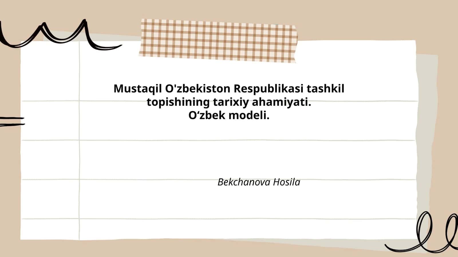 Oʻzbek modeli 1