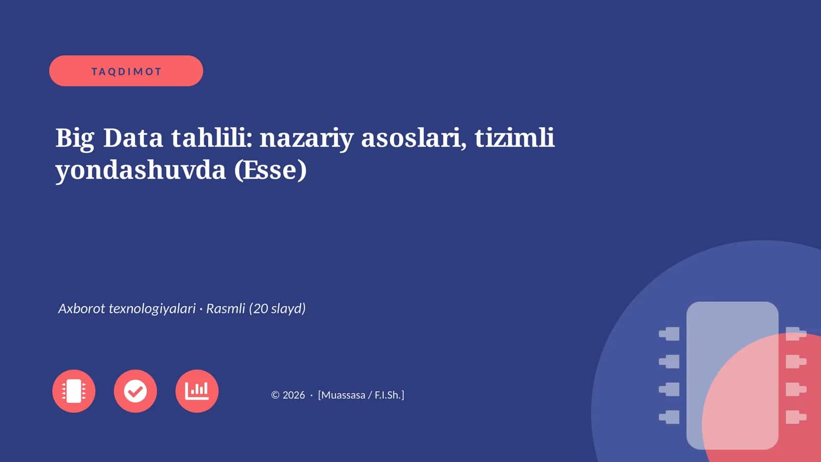 Big Data tahlili: nazariy asoslari, tizimli yondashuvda 1