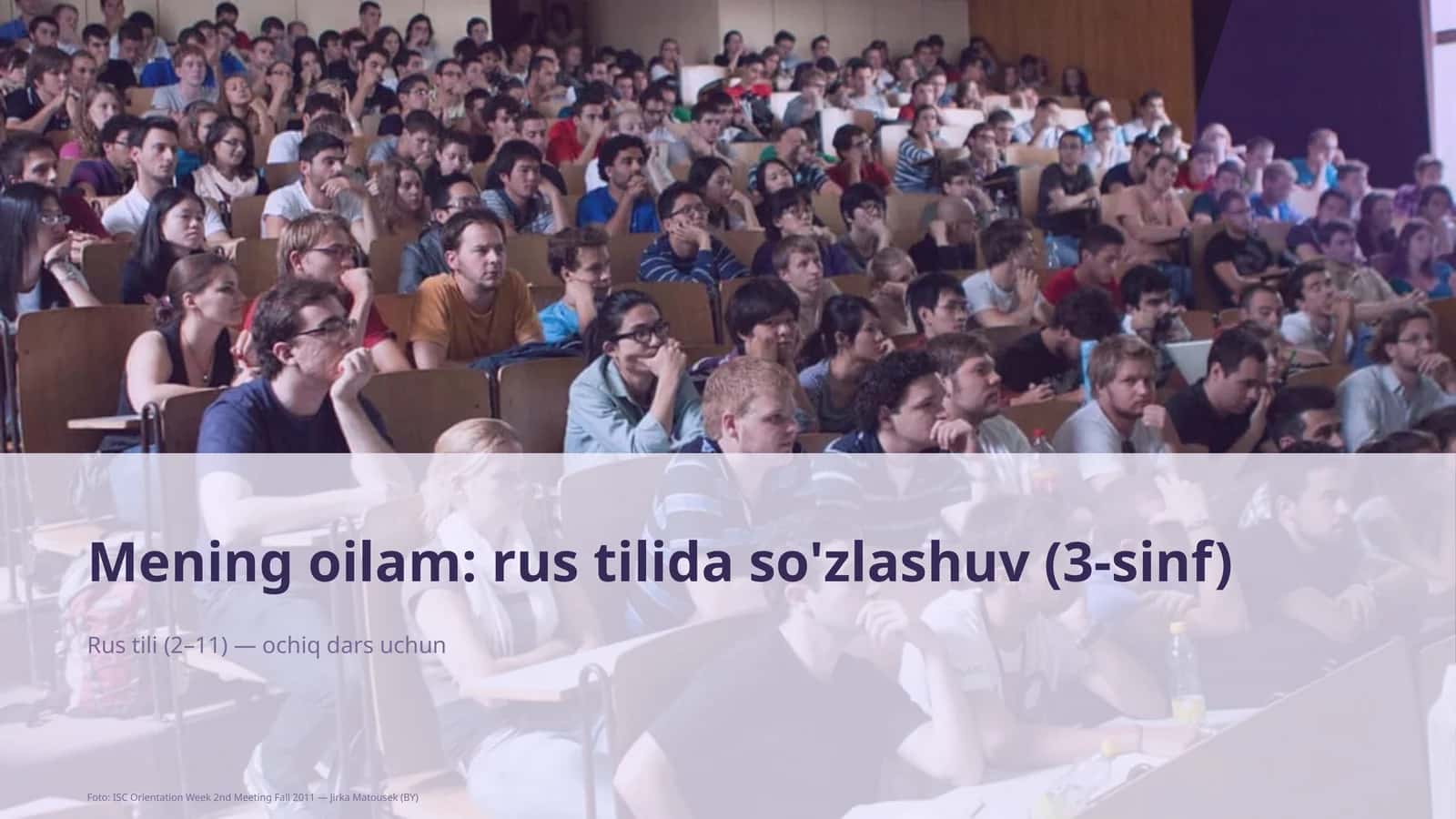 Mening oilam: rus tilida so'zlashuv (3-sinf) 1