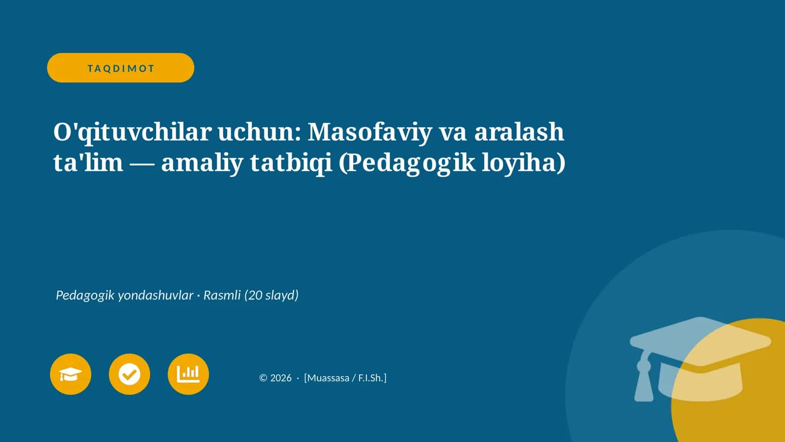 Masofaviy va aralash ta'lim 1