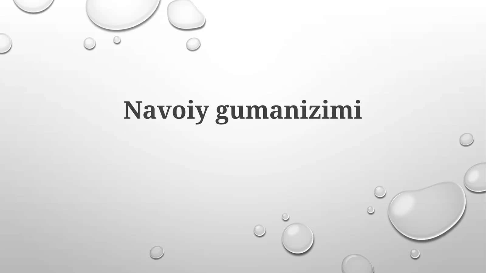 Navoiygumanizimi 1