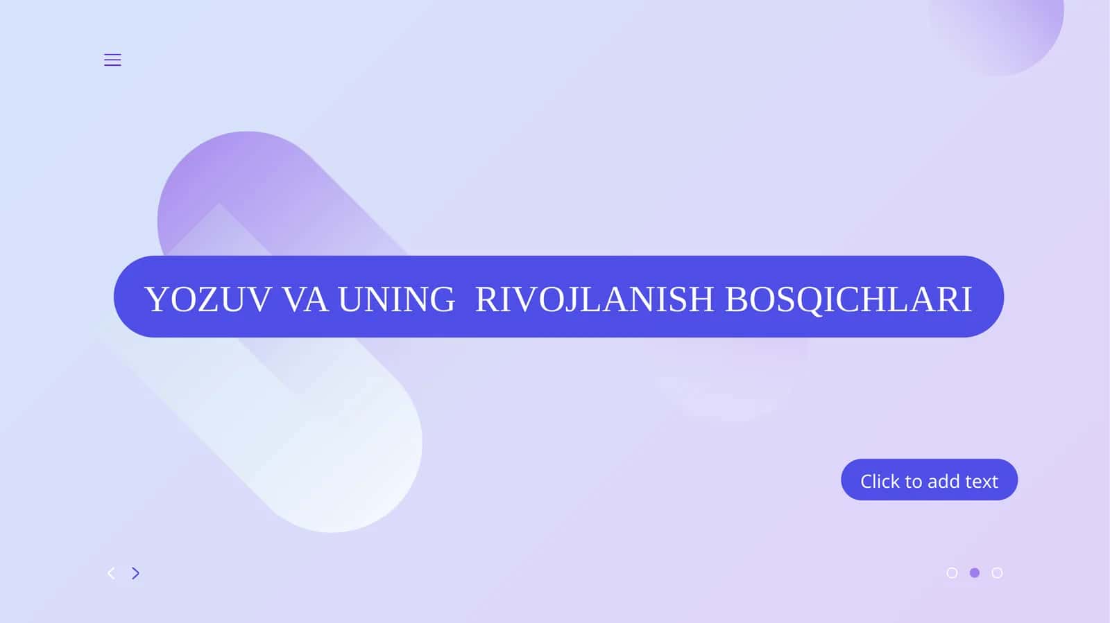 YOZUV VA UNING  RIVOJLANISH BOSQICHLARI 1