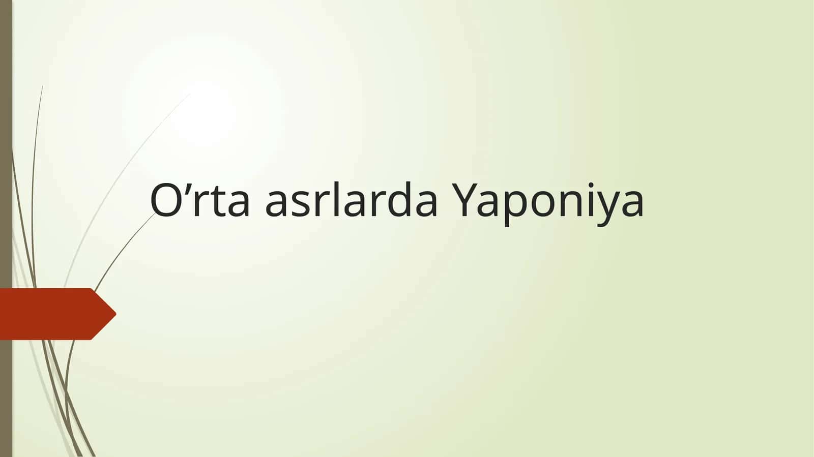 O’rta asrlarda Yaponiya 1