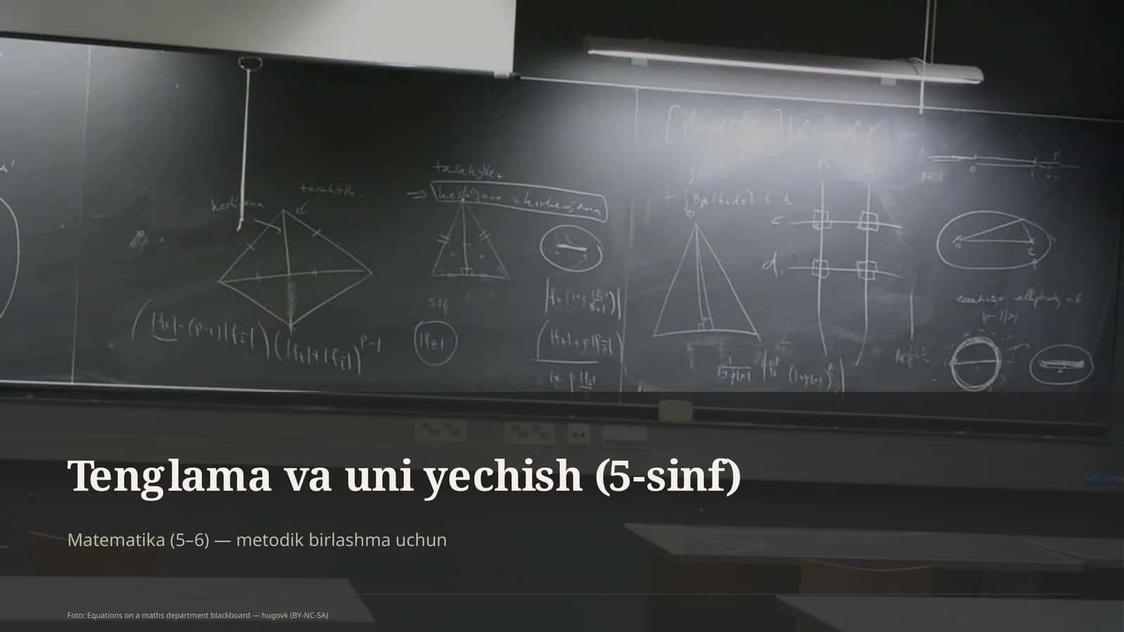 Tenglama va uni yechish (5-sinf) 1