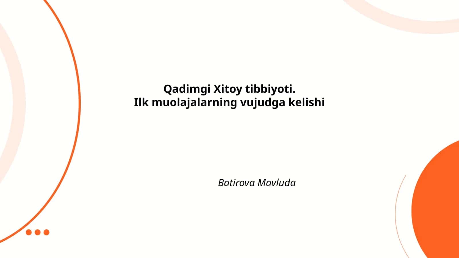 Qadimgi Xitoy tibbiyoti 1