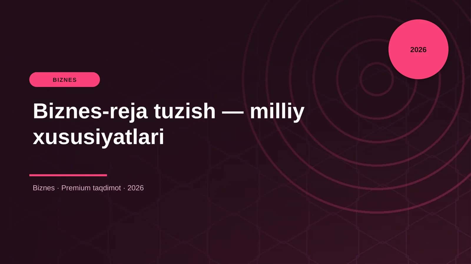 Biznes-reja tuzish — milliy xususiyatlari 1