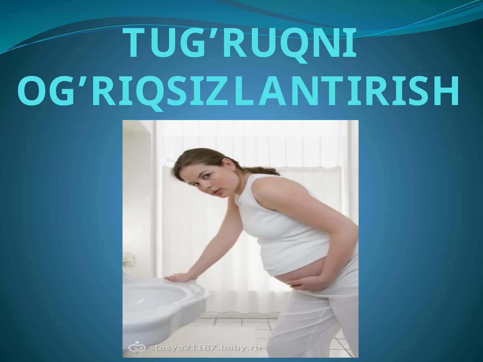 TUG’RUQNI OG’RIQSIZLANTIRISH 1
