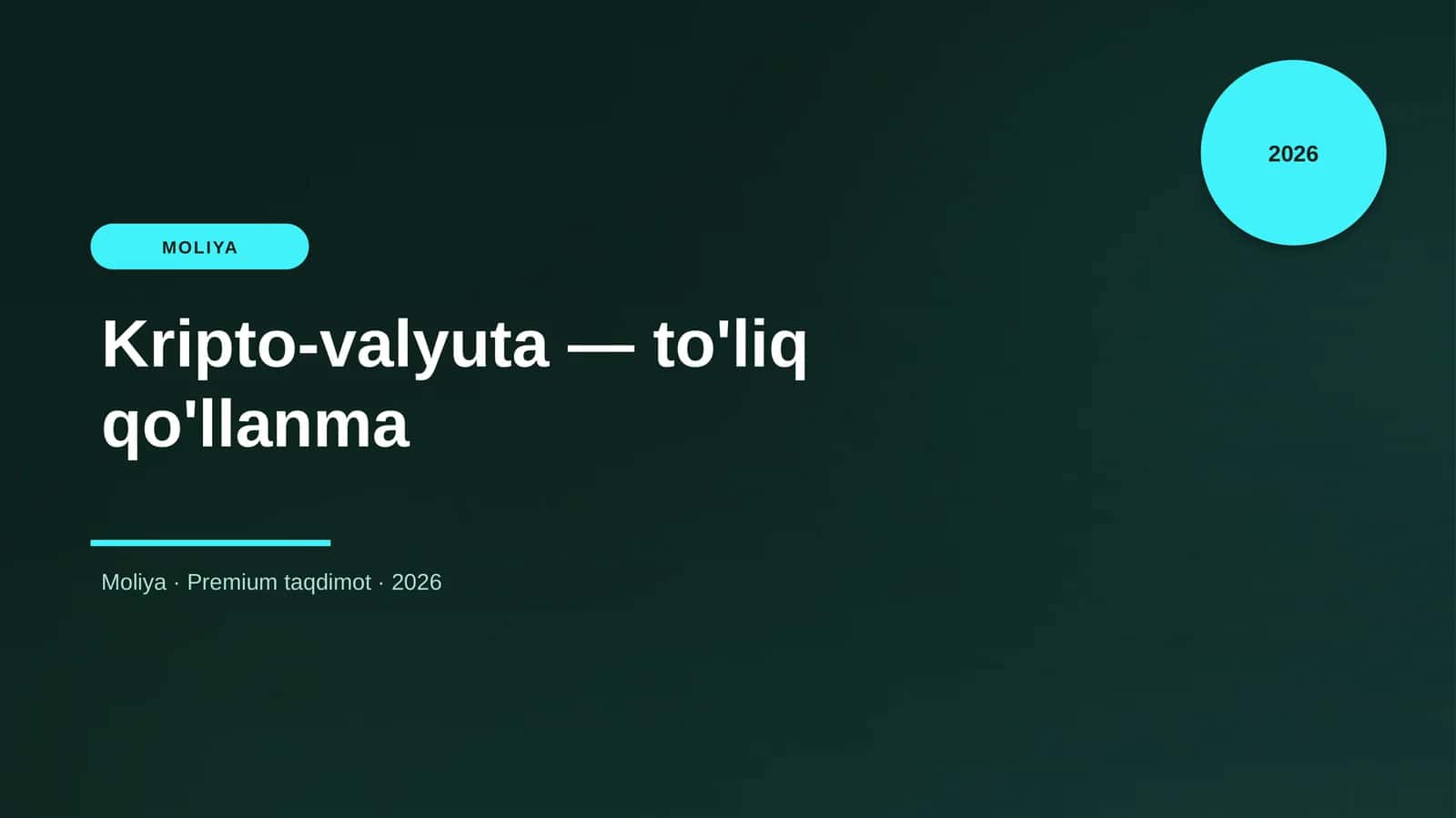 Kripto-valyuta — to'liq qo'llanma 1