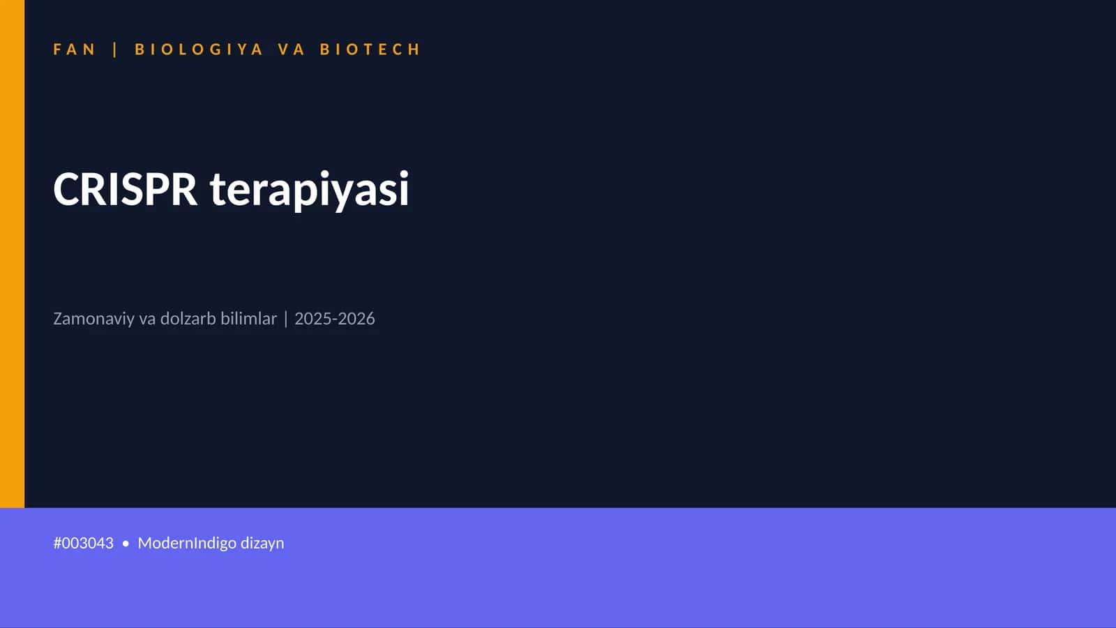 CRISPR terapiyasi 1