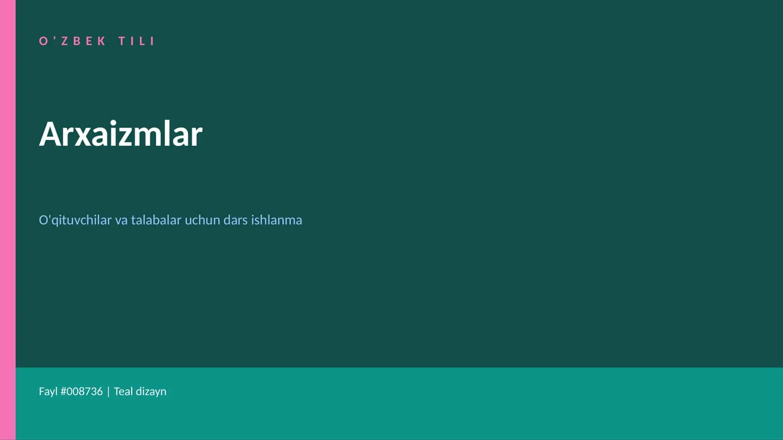O'ZBEK TILI 1