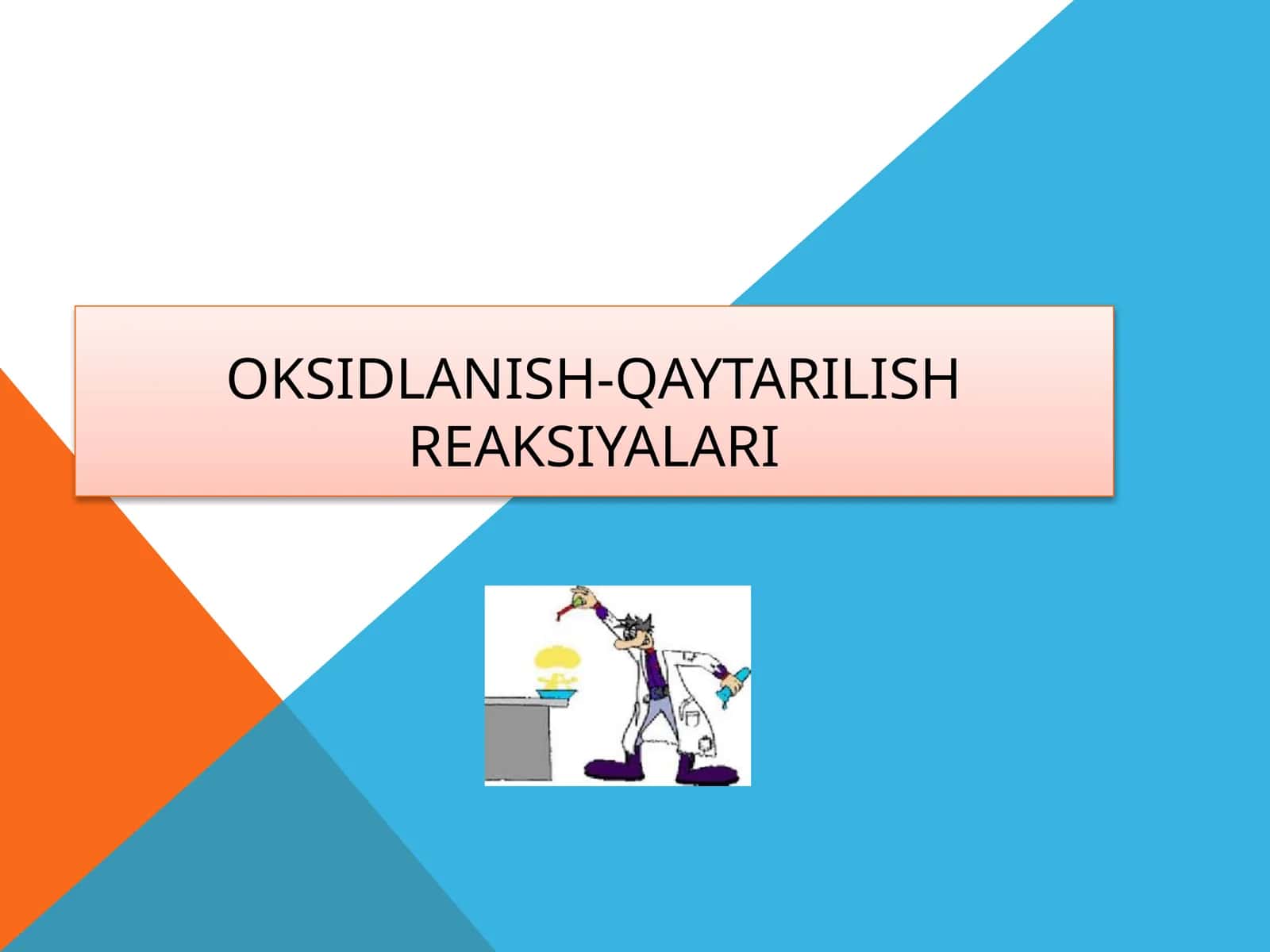 Oksidlanish-qaytarilishreaksiyalari 1