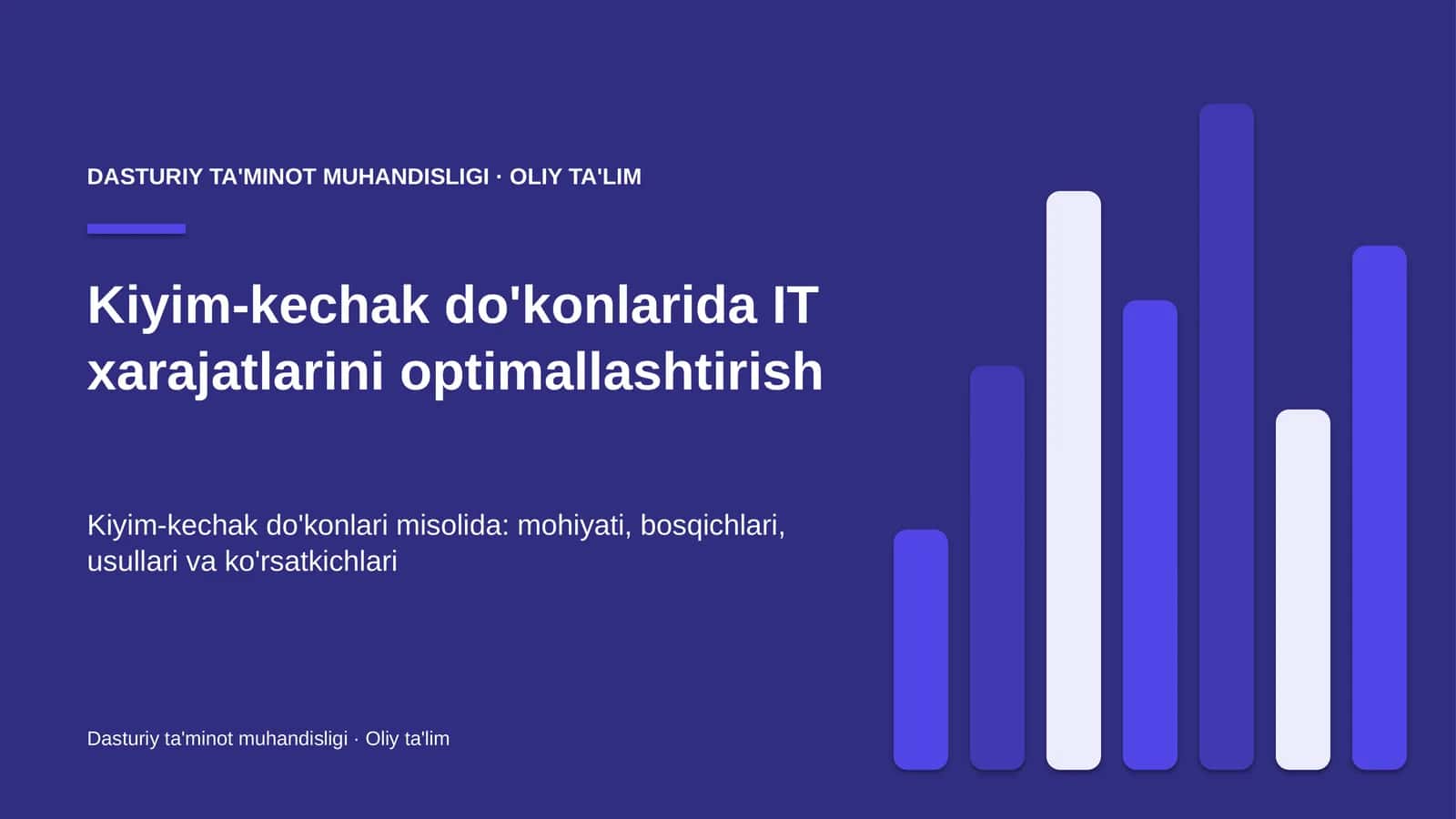 Kiyim-kechak do'konlarida IT xarajatlarini optimallashtirish 1