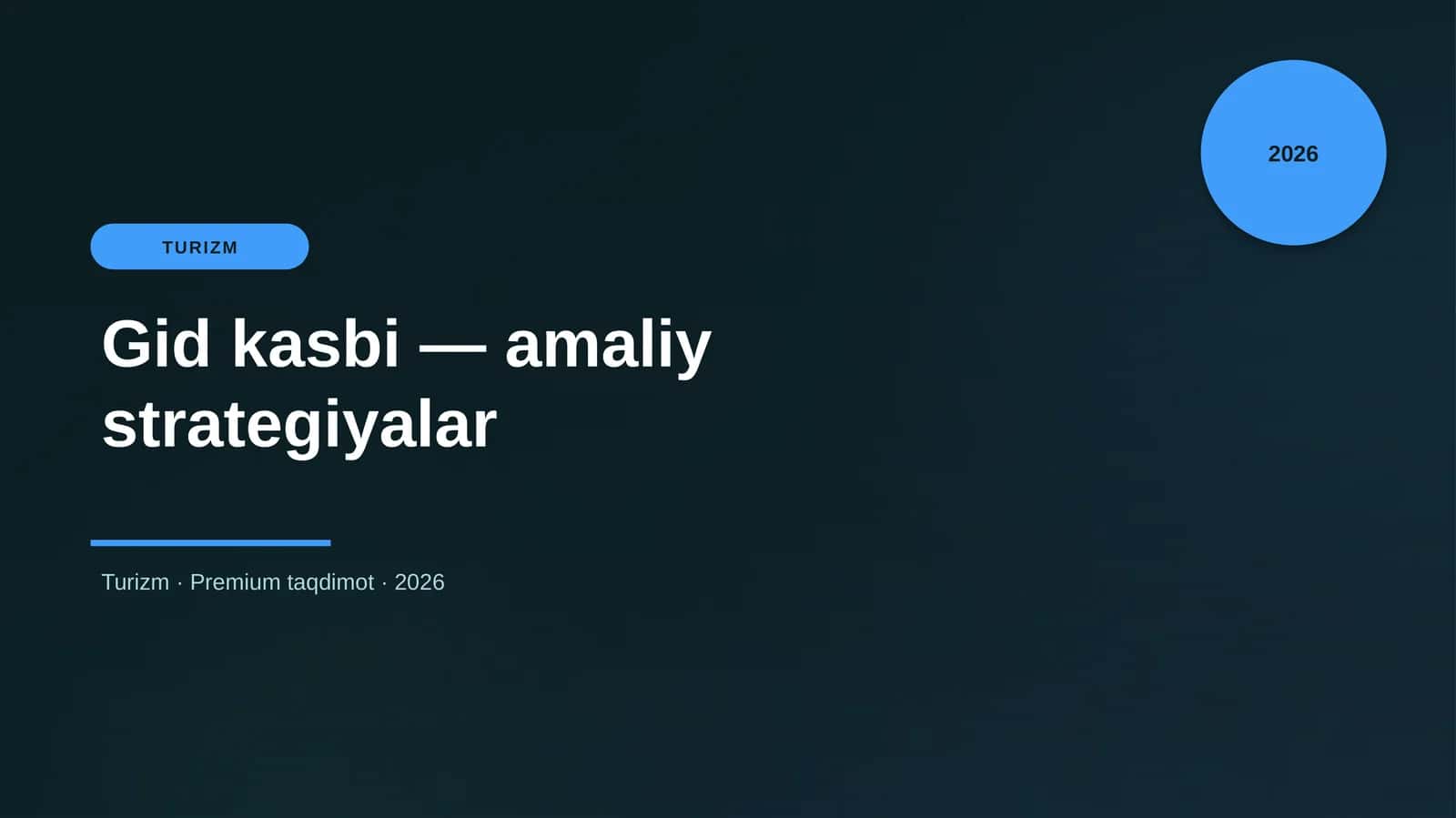 Gid kasbi — amaliy strategiyalar 1