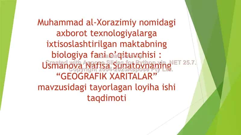 Geografik xaritalar 1