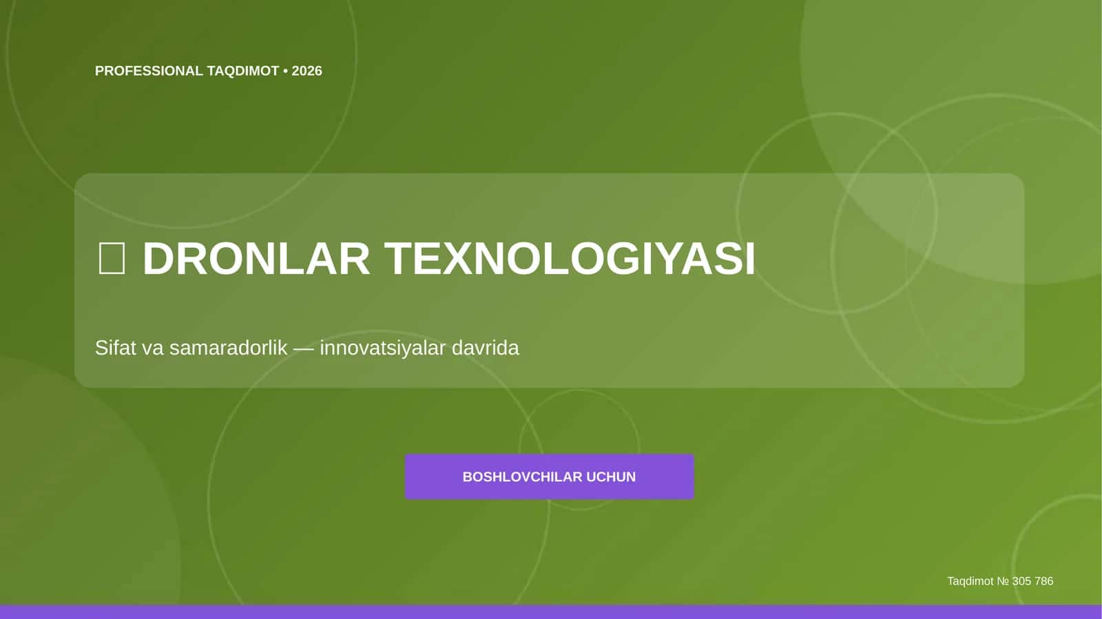 PROFESSIONAL TAQDIMOT • 2026 1
