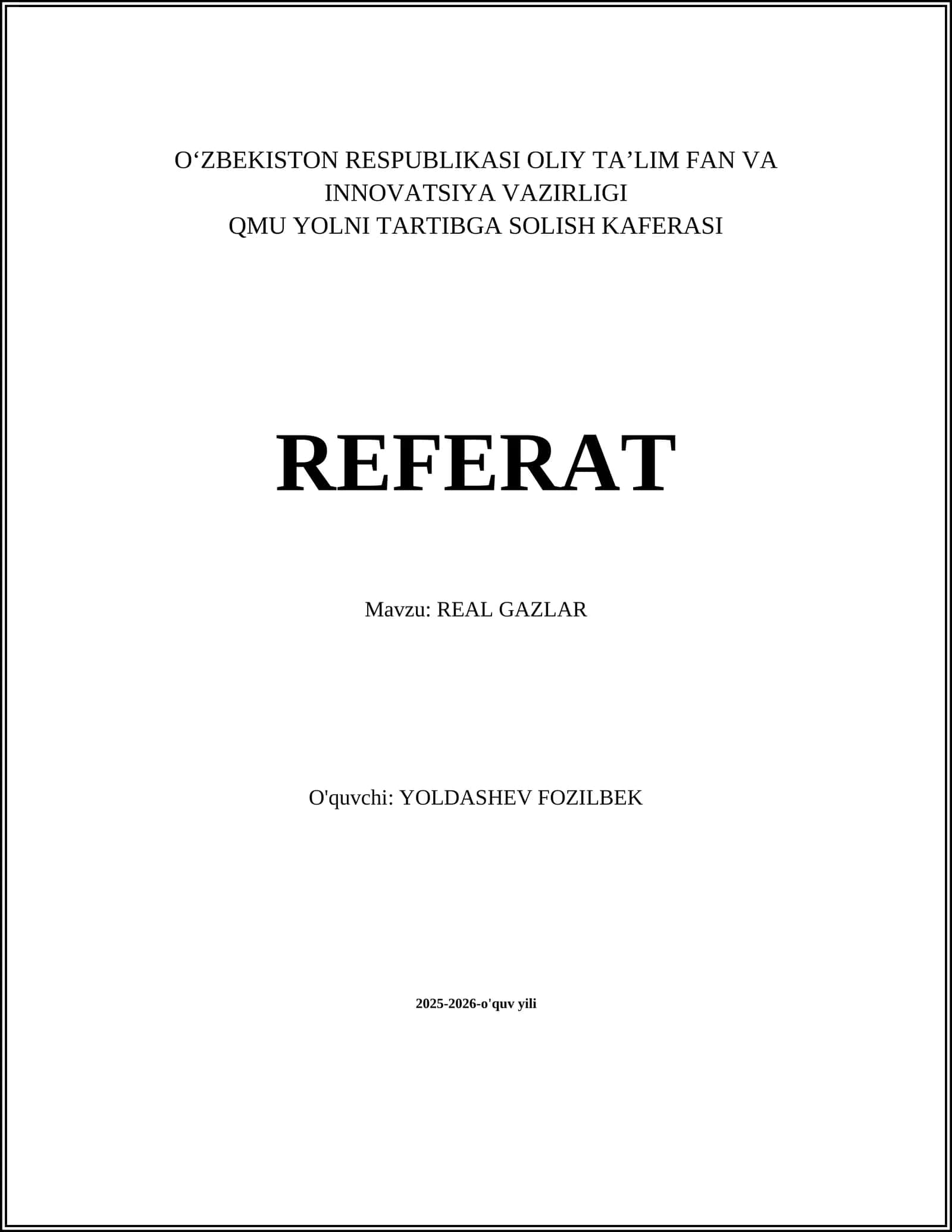 REAL GAZLAR 1