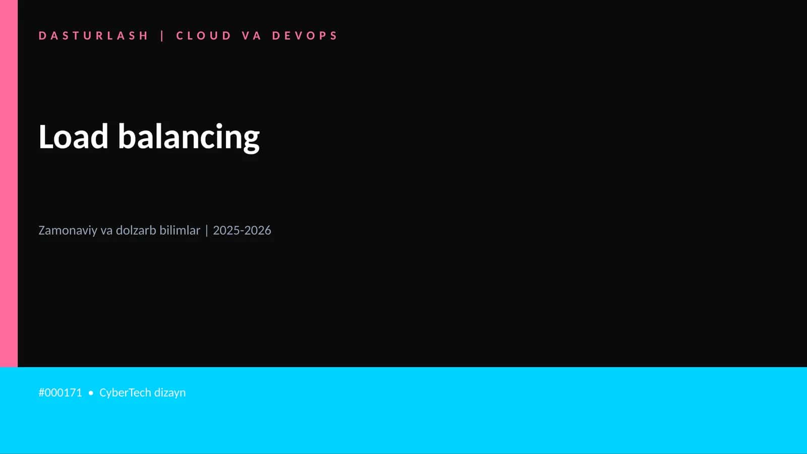 Load balancing 1