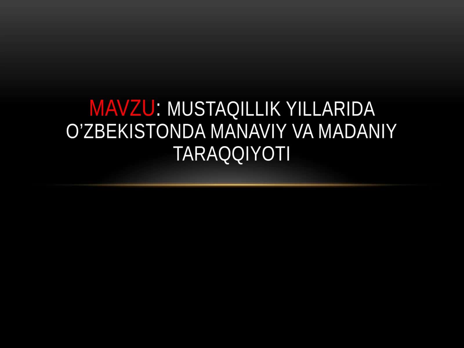 O‘zbekiston bozor munosabatlari tarixi 1