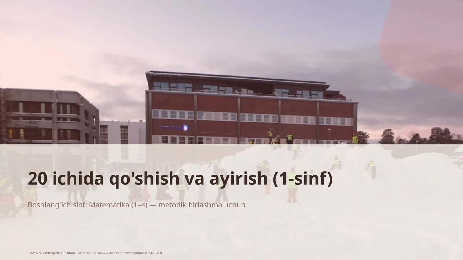 20 ichida qo'shish va ayirish (1-sinf) 1
