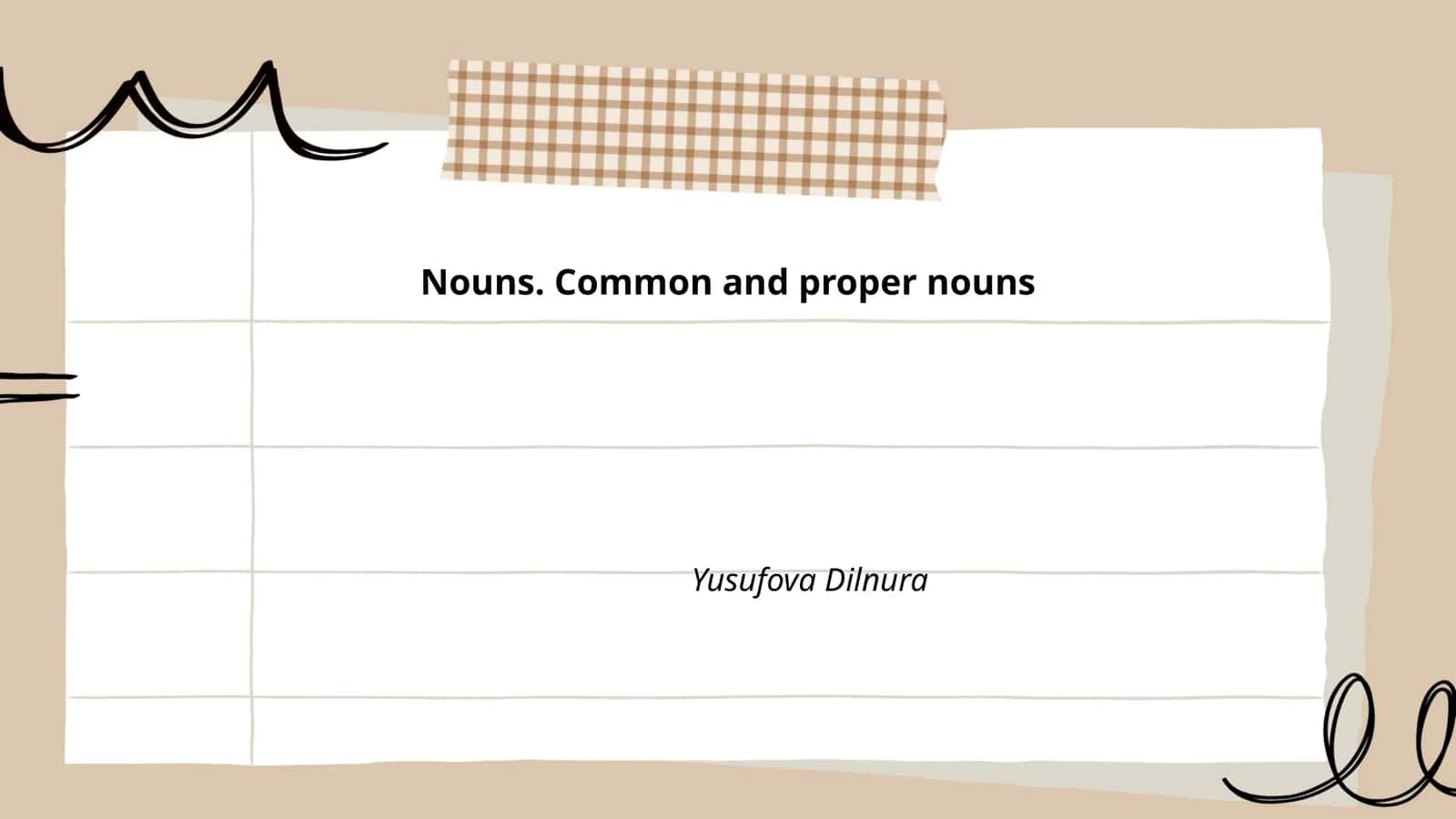 Nouns. Common and proper nouns 1