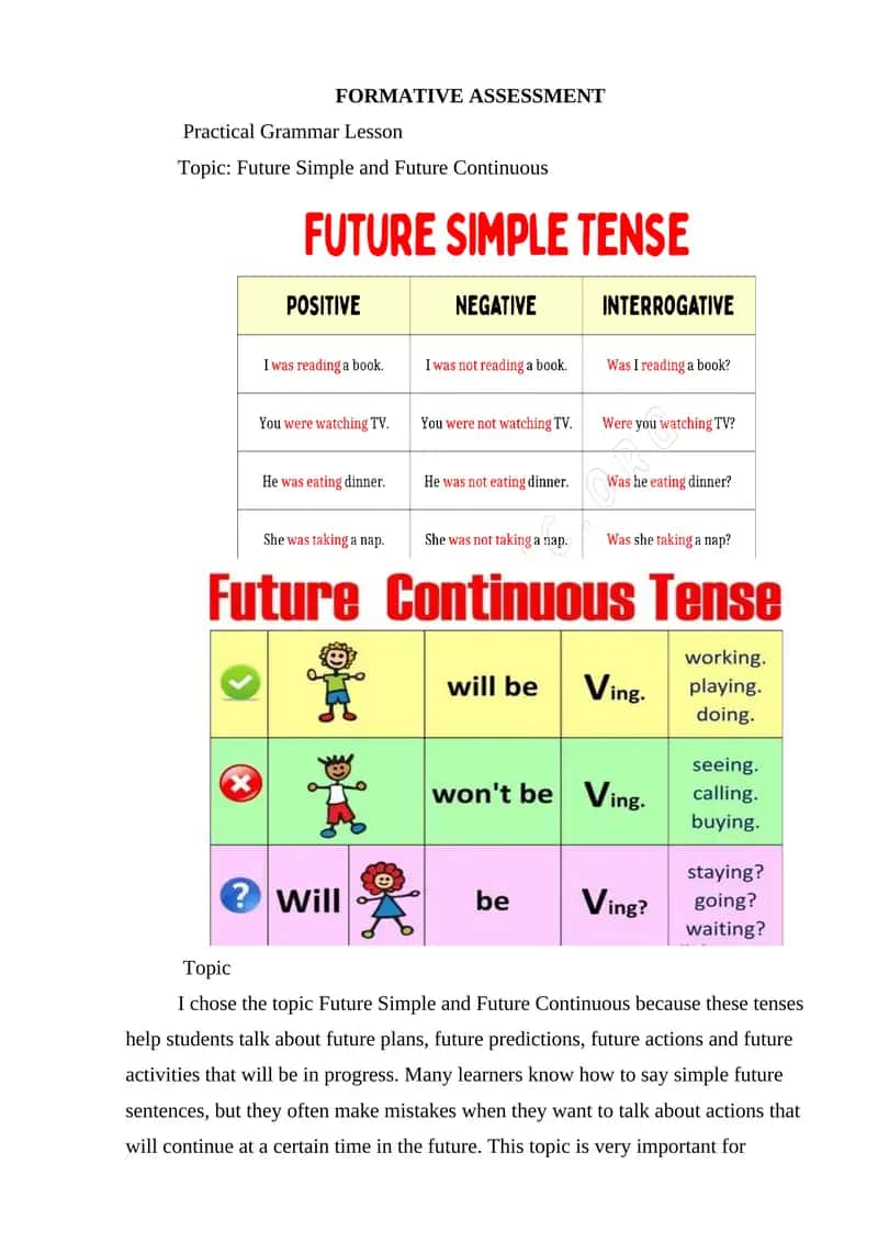 Future Simple and Future Continuous