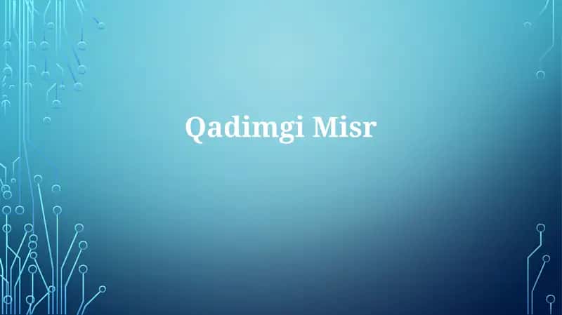 Qadimgi Misr 1