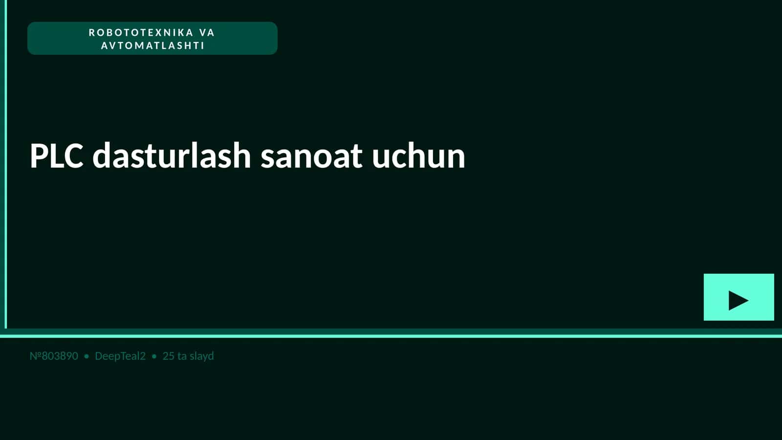 PLC dasturlash sanoat uchun 1